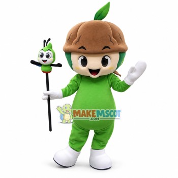 Walnut Boy of Premium Timber Home Mascot Costume Walnut Boy of Premium Timber Home Mascot Costume