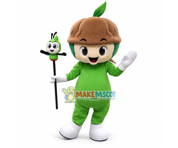 Walnut Boy of Premium Timber Home Mascot Costume Walnut Boy of Premium Timber Home Mascot Costume