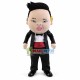 Fat Musician With Disdainful Expression Mascot Costume Fat Musician With Disdainful Expression Mascot Costume