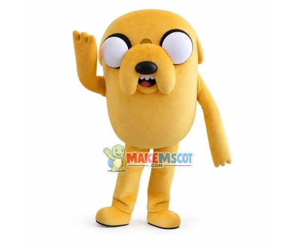 Blind Dog With White Eyeballs Mascot Costume Blind Dog With White Eyeballs Mascot Costume