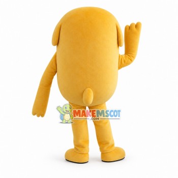Blind Dog With White Eyeballs Mascot Costume Blind Dog With White Eyeballs Mascot Costume