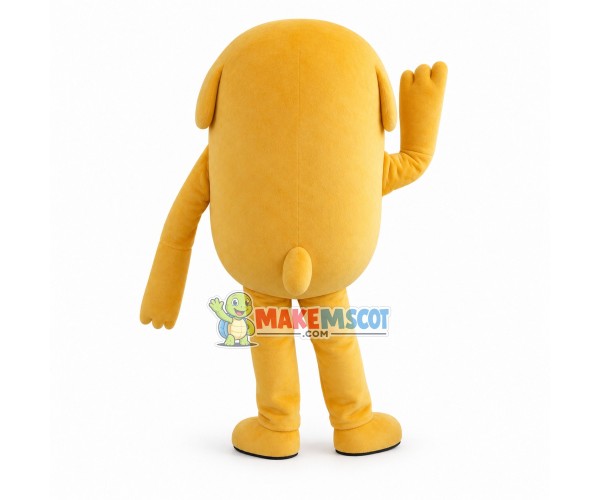 Blind Dog With White Eyeballs Mascot Costume Blind Dog With White Eyeballs Mascot Costume