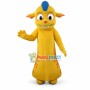Peaceful Yellow Alien Mascot Costume