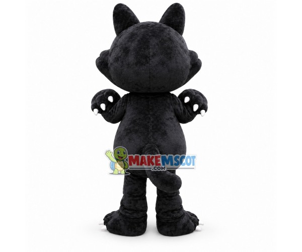 Grey Wildcat With Sharp Paws Mascot Costume Grey Wildcat With Sharp Paws Mascot Costume