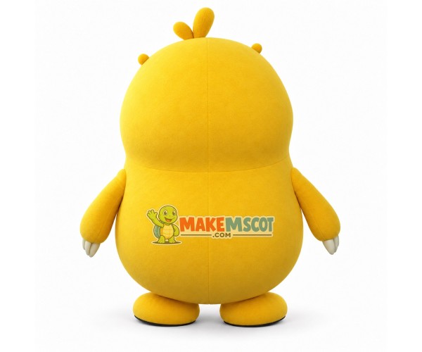 Cartoon Little Yellow Groundhog Mascot Costume Cartoon Little Yellow Groundhog Mascot Costume