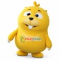 Cartoon Little Yellow Groundhog Mascot Costume