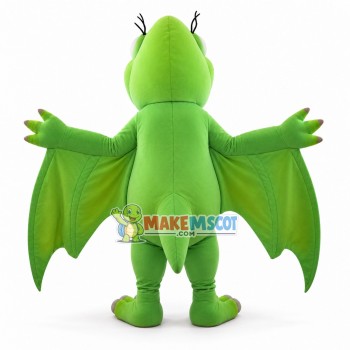Sharp-billed Green Pterodactyl Mascot Costume Sharp-billed Green Pterodactyl Mascot Costume