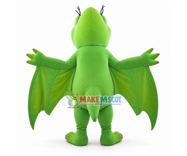 Sharp-billed Green Pterodactyl Mascot Costume Sharp-billed Green Pterodactyl Mascot Costume