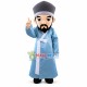 Pedantic Ancient Pedant Mascot Costume Pedantic Ancient Pedant Mascot Costume