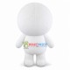 Rumpled Smiling Snowman Doll Mascot Costume Rumpled Smiling Snowman Doll Mascot Costume