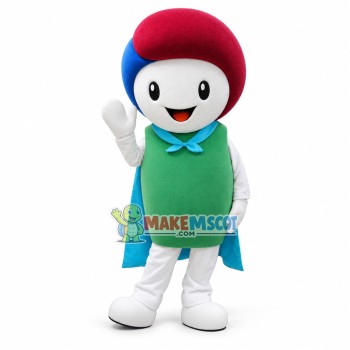 Red-blue Head Doll of Hope Project Mascot Costume