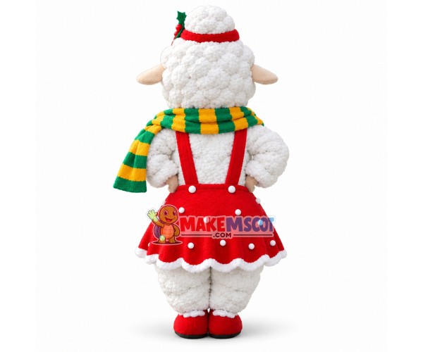 Christmas Sheep Mascot Costume for Outdoor Party Christmas Sheep Mascot Costume for Outdoor Party