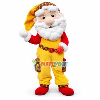 Santa Claus In The Pocket Pants Mascot Costume
