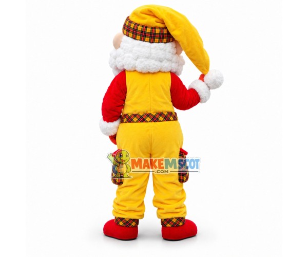 Santa Claus In The Pocket Pants Mascot Costume Santa Claus In The Pocket Pants Mascot Costume