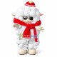 Curly Sheep Wearing Sunglasses Mascot Costume Curly Sheep Wearing Sunglasses Mascot Costume