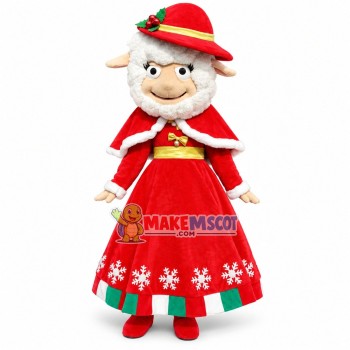 Elegant Sheep Mascot Costume for Christmas Dinner Party