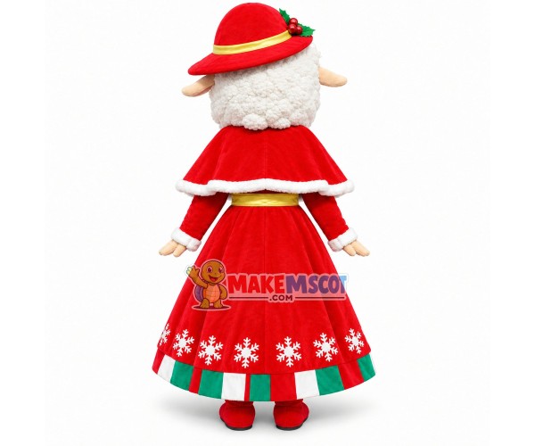 Elegant Sheep Mascot Costume for Christmas Dinner Party Elegant Sheep Mascot Costume for Christmas Dinner Party