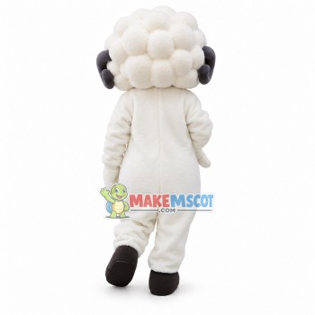 Soft Merry Pure White Sheep Mascot Costume Soft Merry Pure White Sheep Mascot Costume