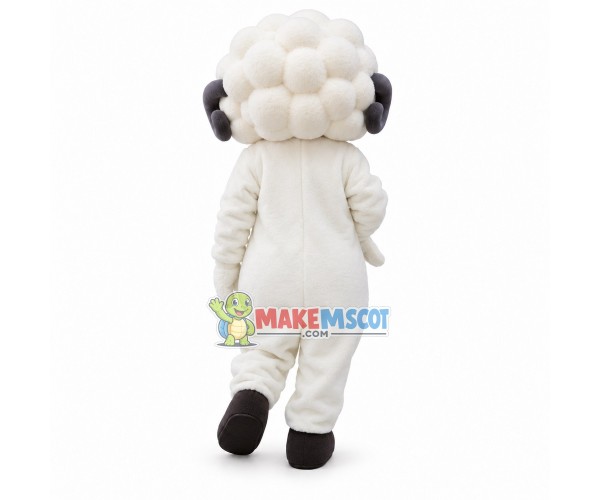 Soft Merry Pure White Sheep Mascot Costume Soft Merry Pure White Sheep Mascot Costume
