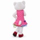Dressed Up Tiger In The Polka Dot Vest Skirt Mascot Costume Dressed Up Tiger In The Polka Dot Vest Skirt Mascot Costume