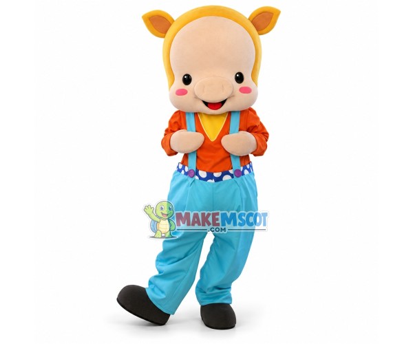 Shy the Slim Pig Brother Mascot Costume