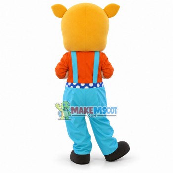 Shy the Slim Pig Brother Mascot Costume Shy the Slim Pig Brother Mascot Costume