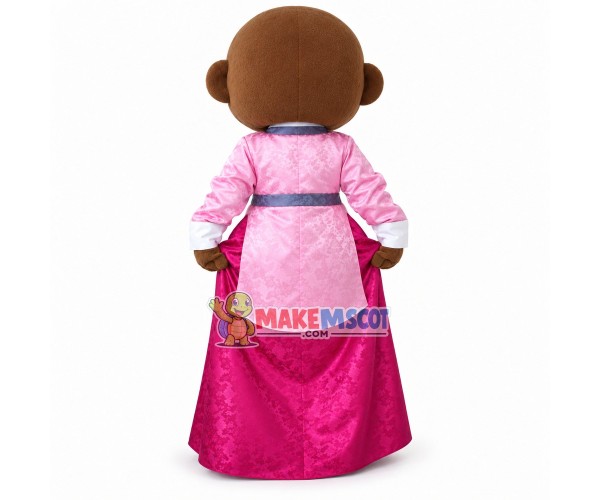 Monkey Couple In Korean Wedding Dress Mascot Costume Monkey Couple In Korean Wedding Dress Mascot Costume