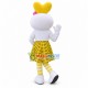 Colored Bunny In The Striped Socks Cartoon Mascot Costume Colored Bunny In The Striped Socks Cartoon Mascot Costume