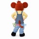 Worker Mouse In Work Clothes Mascot Costume Worker Mouse In Work Clothes Mascot Costume