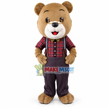 The Kind Manager Brown Bear Mascot Costume The Kind Manager Brown Bear Mascot Costume