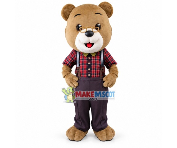 The Kind Manager Brown Bear Mascot Costume The Kind Manager Brown Bear Mascot Costume