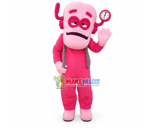 Pink Logger Vick of Logging Team Mascot Costume Pink Logger Vick of Logging Team Mascot Costume