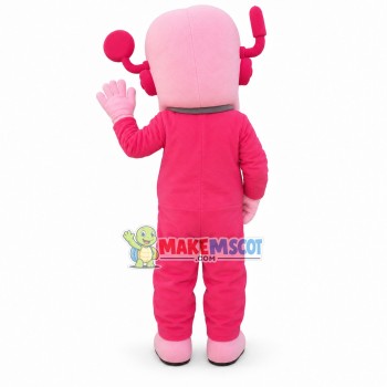 Pink Logger Vick of Logging Team Mascot Costume Pink Logger Vick of Logging Team Mascot Costume