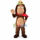 Female Monkey In Red Silk Scarf Mascot Costume Female Monkey In Red Silk Scarf Mascot Costume