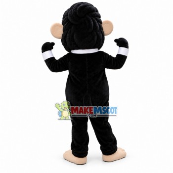 Power Cattle With Handsome Hairstyle Mascot Costume Power Cattle With Handsome Hairstyle Mascot Costume