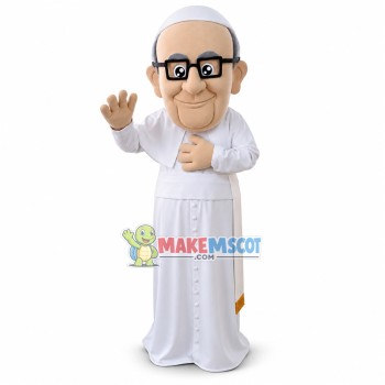 Compassionate Church Old Priest Mascot Costume Compassionate Church Old Priest Mascot Costume