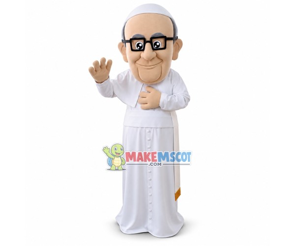 Compassionate Church Old Priest Mascot Costume Compassionate Church Old Priest Mascot Costume