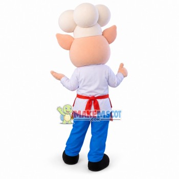 Kind Service Restaurant Waiter Pig Mascot Costume