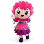 Pink Hair Girl In Tunic Dress Mascot Costume