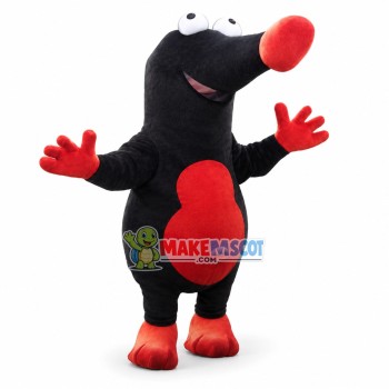 Black Funny Mole Mascot Costume