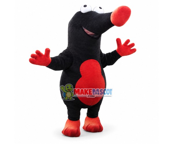 Black Funny Mole Mascot Costume