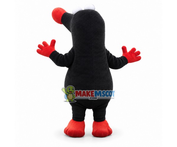Black Funny Mole Mascot Costume Black Funny Mole Mascot Costume