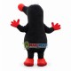 Black Funny Mole Mascot Costume Black Funny Mole Mascot Costume
