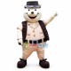 Zoo Director White Kangaroo Mascot Costume Zoo Director White Kangaroo Mascot Costume