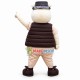 Zoo Director White Kangaroo Mascot Costume Zoo Director White Kangaroo Mascot Costume