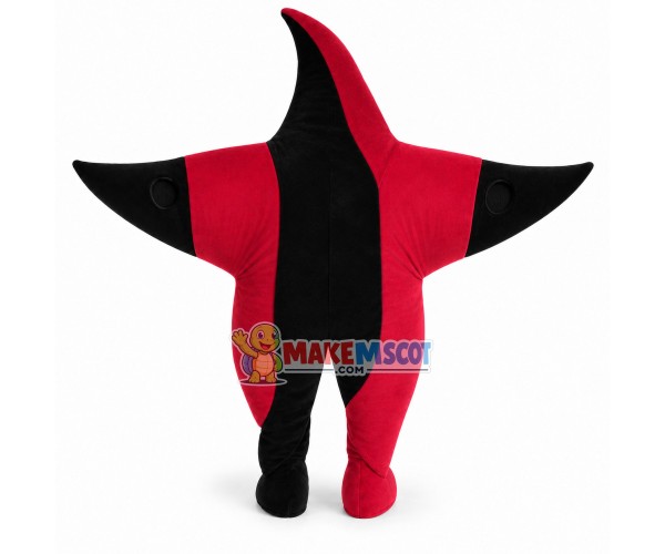 Red & Black Star Doll Cartoon Mascot Costume Red & Black Star Doll Cartoon Mascot Costume