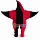 Red & Black Star Doll Cartoon Mascot Costume Red & Black Star Doll Cartoon Mascot Costume