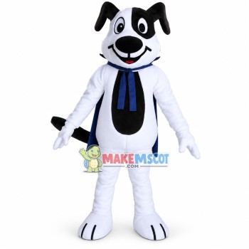 Halloween Mantle White Dog Mascot Costume Halloween Mantle White Dog Mascot Costume
