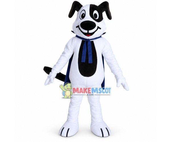 Halloween Mantle White Dog Mascot Costume