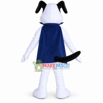 Halloween Mantle White Dog Mascot Costume